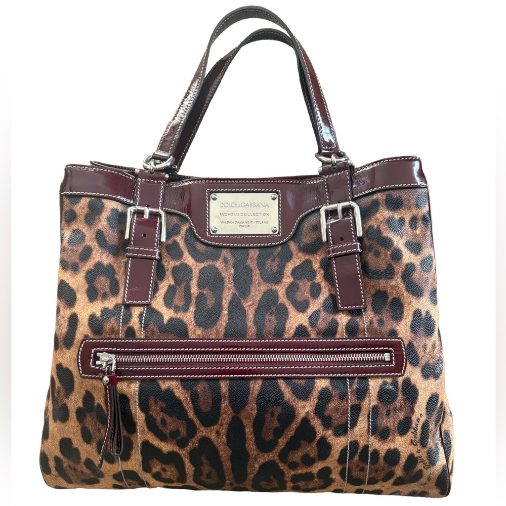 Dolce & Gabbana Brown Leopard Tote